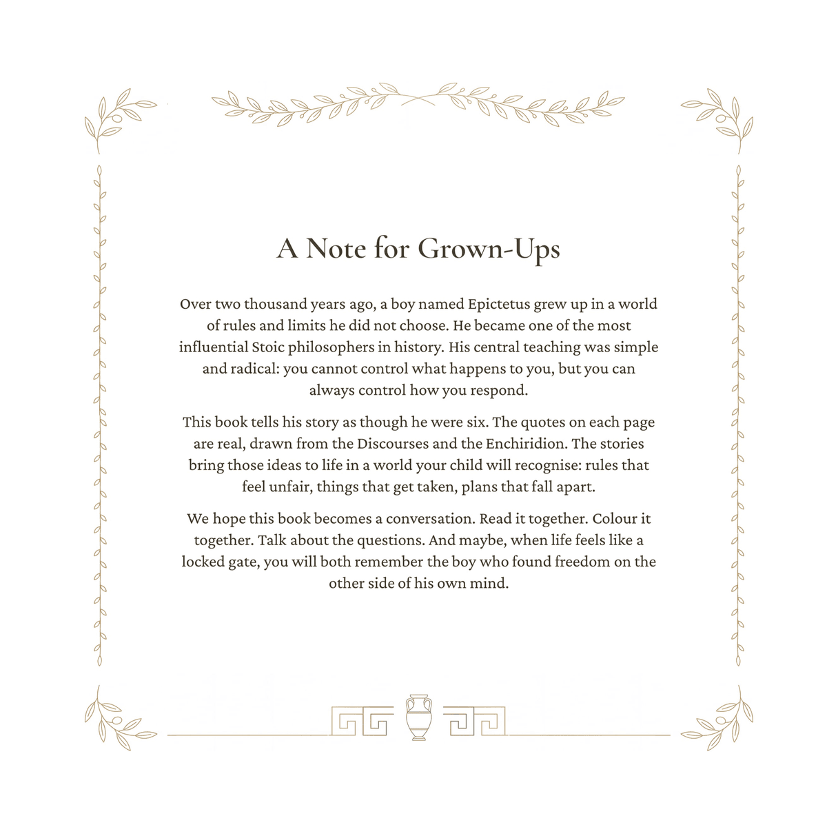 A Note for Grown-Ups introduction page from The Free Spirit