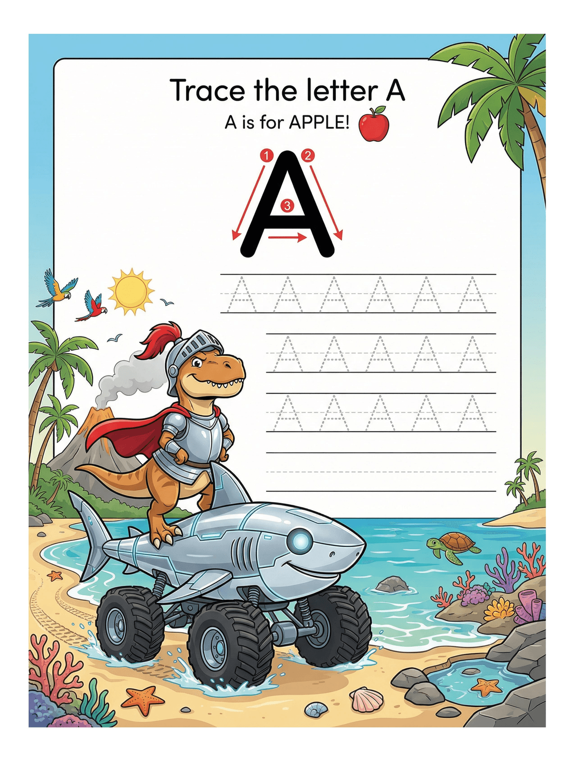 Third page of Learn to Write ABC