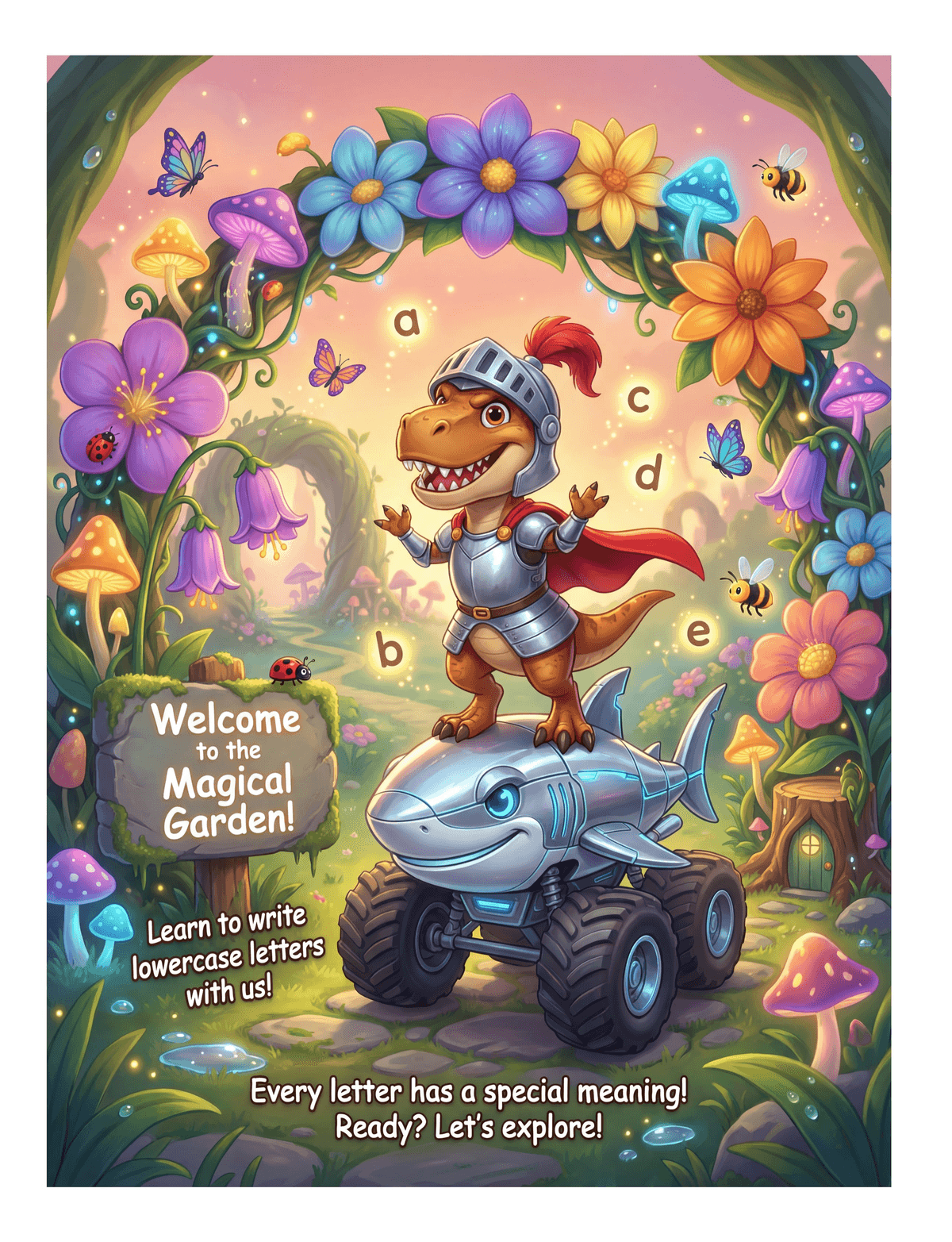 First page of Lowercase Magical Garden