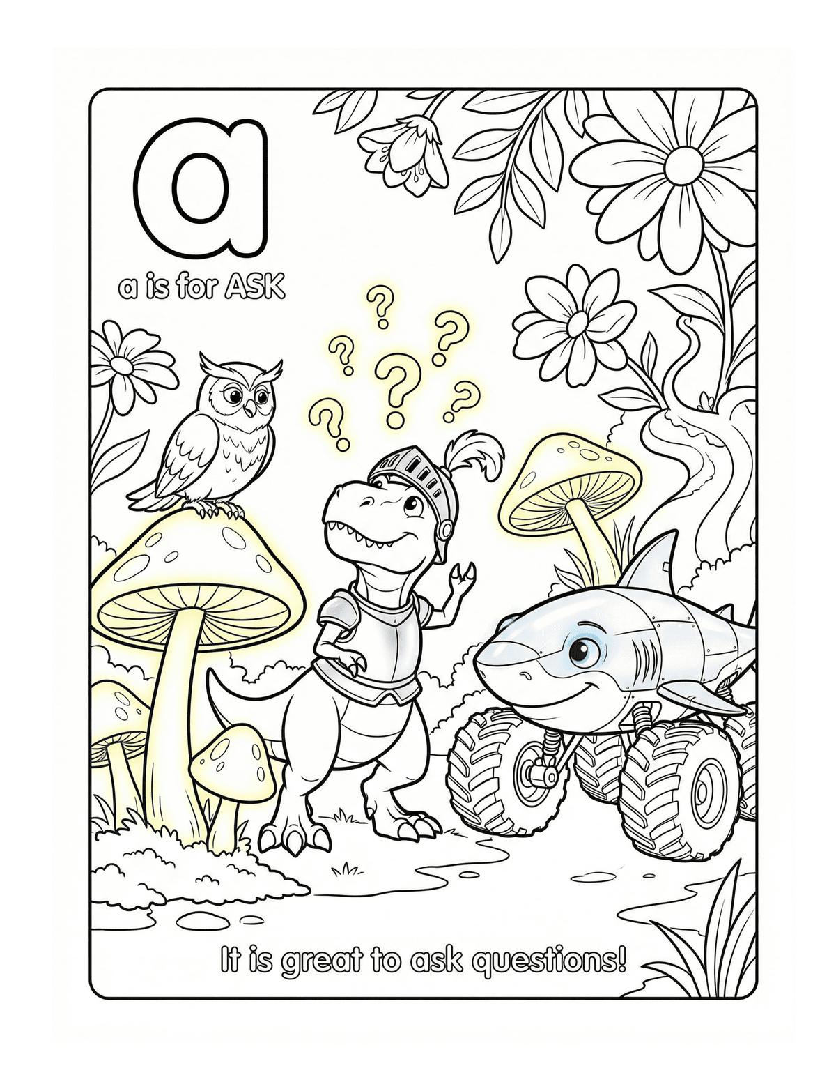 Second page of Lowercase Magical Garden