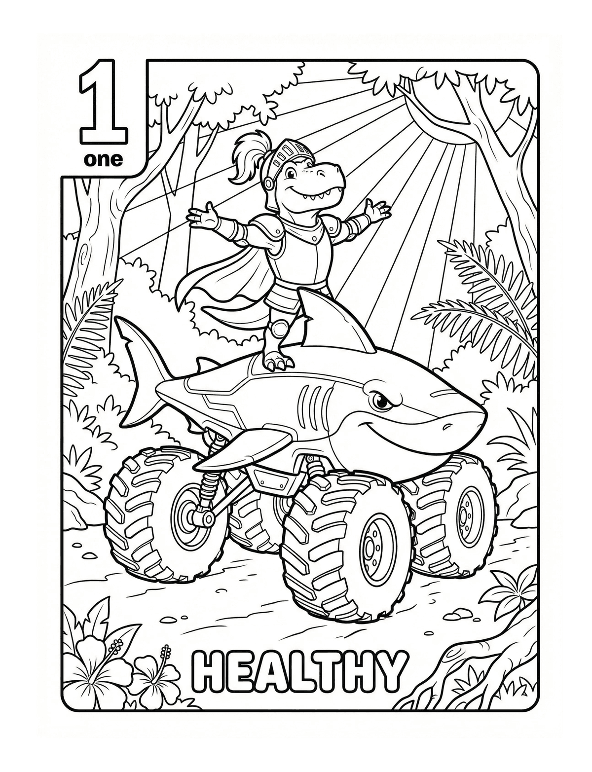Second page of Numbers of the Jungle