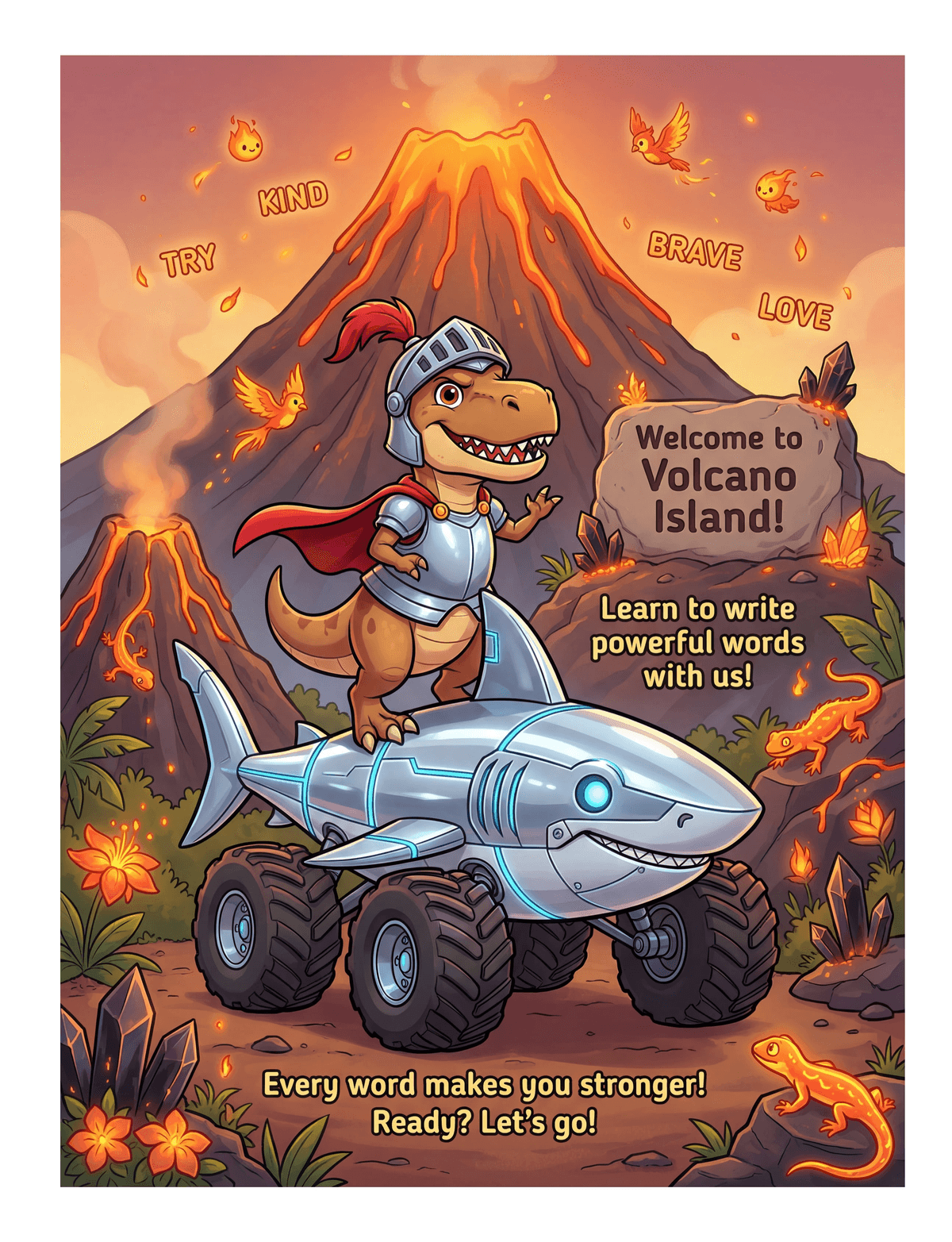 First page of Words of Volcano Island